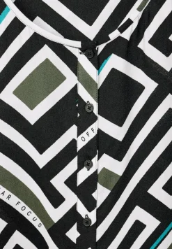 Cecil Blusen*Bluse mit Alloverprint Black