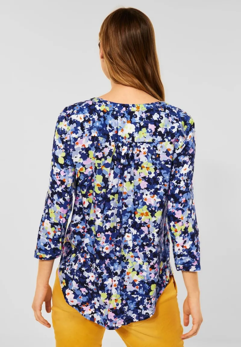 Street One Blusen*Bluse mit Blumen Muster grand blue