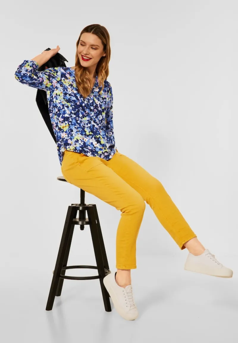 Street One Blusen*Bluse mit Blumen Muster grand blue