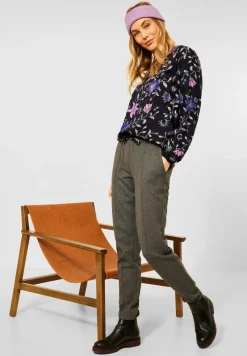 Cecil Blusen*Bluse mit Blumen Print Black