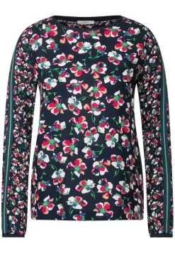 Cecil Blusen*Bluse mit Blumen Printmix deep blue