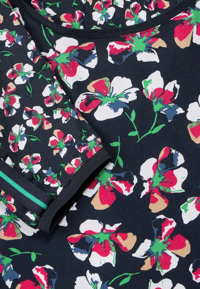 Cecil Blusen*Bluse mit Blumen Printmix deep blue