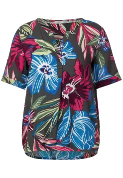 Cecil Blusen*Bluse mit Blumenprint easy khaki