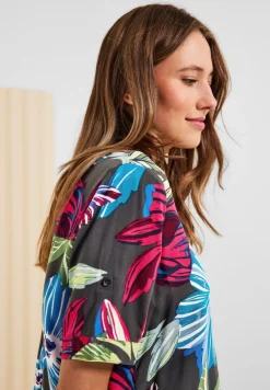 Cecil Blusen*Bluse mit Blumenprint easy khaki