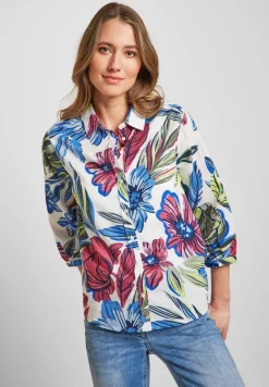 Cecil Blusen*Bluse mit Blumenprint vanilla white