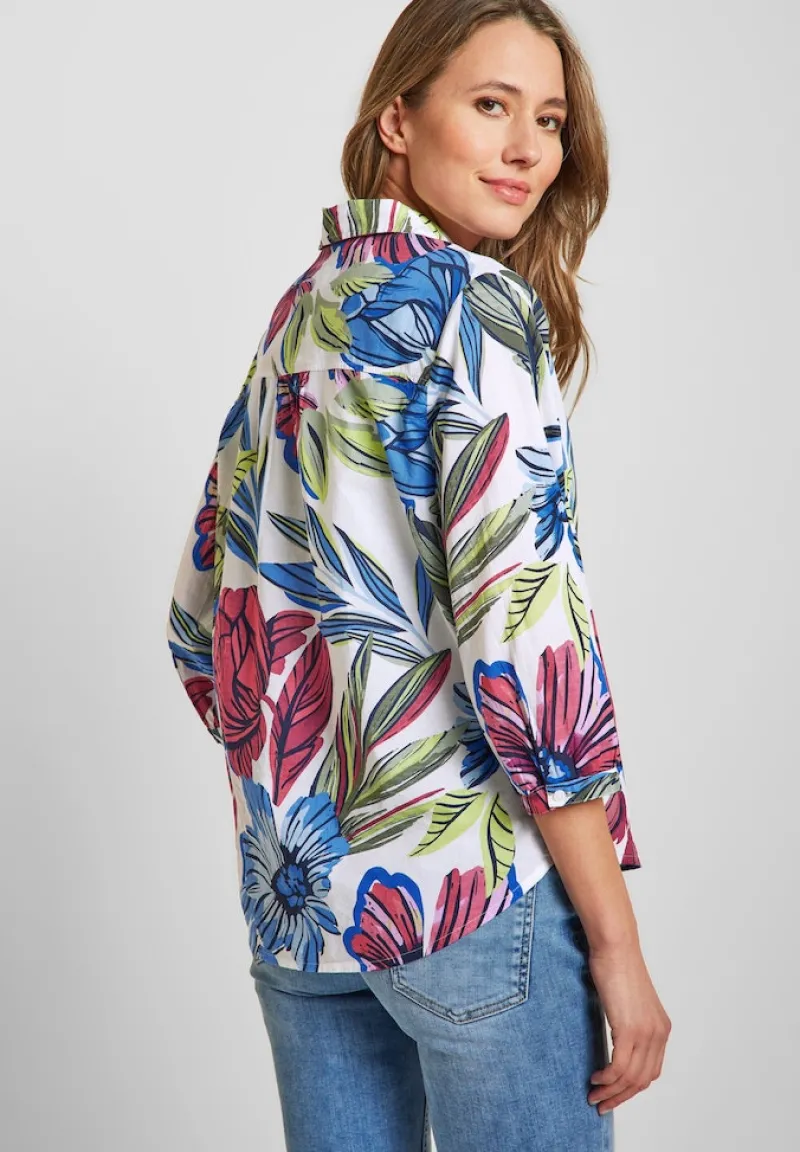 Cecil Blusen*Bluse mit Blumenprint vanilla white