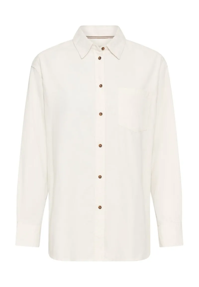 Camel Active Blusen*Bluse mit Brusttasche milk white