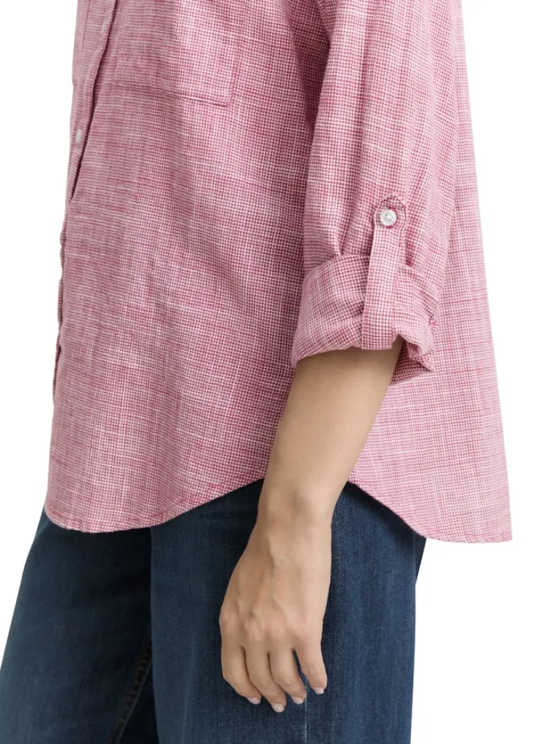 Tom Tailor Blusen*Bluse mit Brusttaschen dark pink