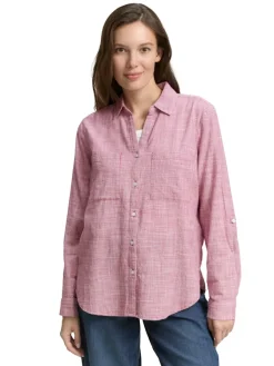 Tom Tailor Blusen*Bluse mit Brusttaschen dark pink