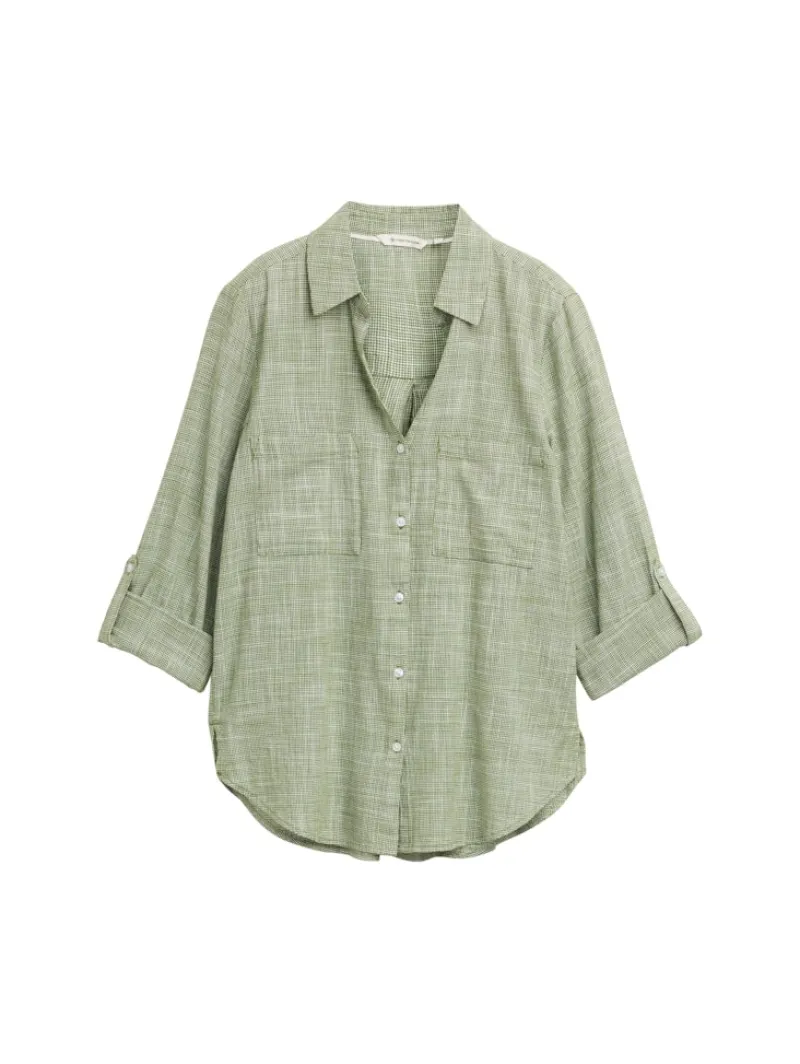 Tom Tailor Blusen*Bluse mit Brusttaschen deep ivy green