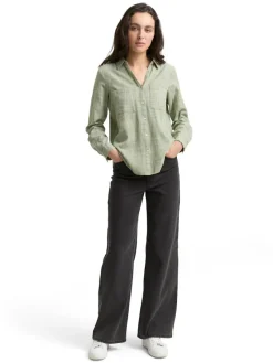 Tom Tailor Blusen*Bluse mit Brusttaschen deep ivy green