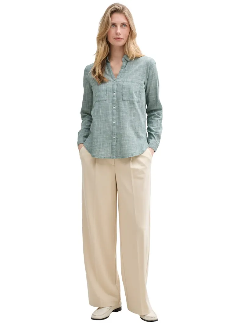 Tom Tailor Blusen*Bluse mit Brusttaschen explorer green