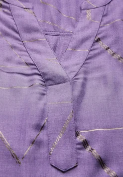 Cecil Blusen*Bluse mit Folienprint gentle lilac melange