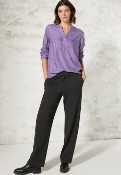 Cecil Blusen*Bluse mit Folienprint gentle lilac melange