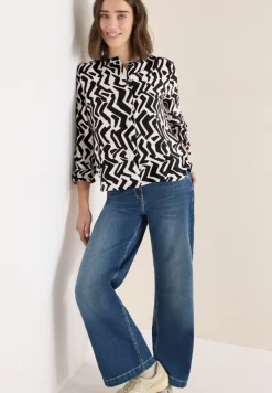 Cecil Blusen*Bluse mit Grafikmuster light greige