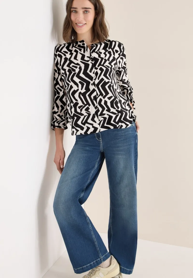 Cecil Blusen*Bluse mit Grafikmuster light greige