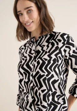 Cecil Blusen*Bluse mit Grafikmuster light greige