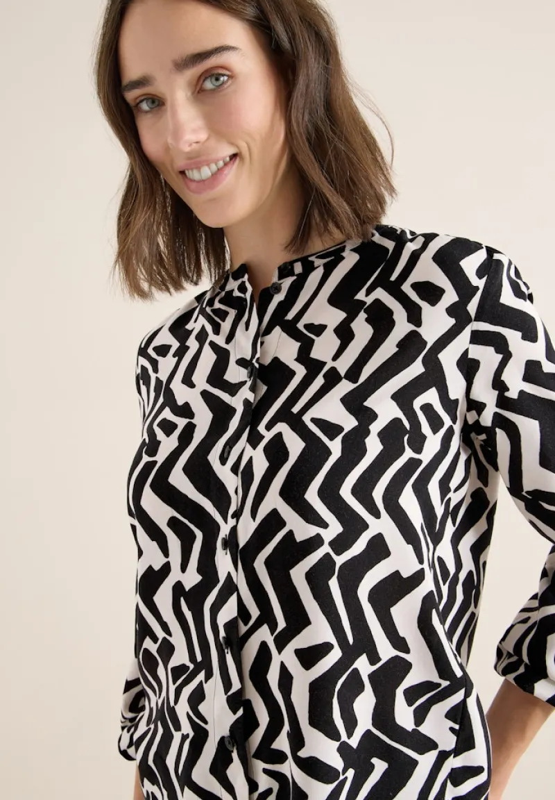 Cecil Blusen*Bluse mit Grafikmuster light greige
