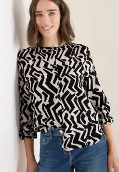 Cecil Blusen*Bluse mit Grafikmuster light greige