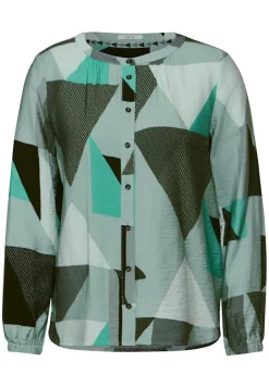 Cecil Blusen*Bluse mit grafischem Muster glaced salvia green