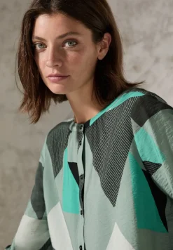 Cecil Blusen*Bluse mit grafischem Muster glaced salvia green