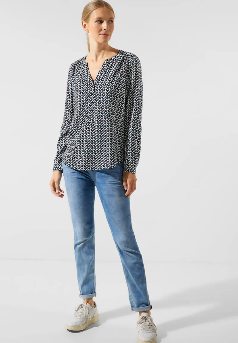 Street One Blusen*Bluse mit grafischem Muster meta lilac