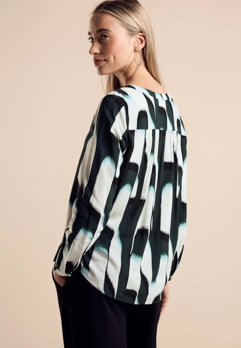 Street One Blusen*Bluse mit grafischem Muster hunter green