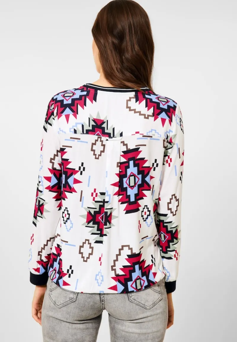 Cecil Blusen*Bluse mit grafischem Print vanilla white