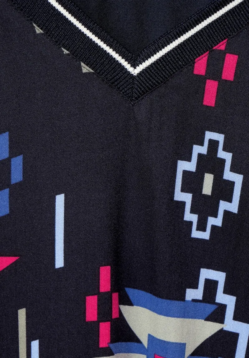 Cecil Blusen*Bluse mit grafischem Print night sky blue