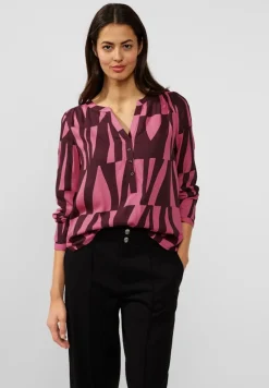 Street One Blusen*Bluse mit grafischem Print legend rose