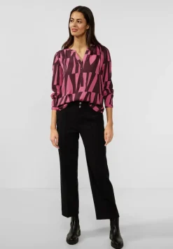 Street One Blusen*Bluse mit grafischem Print legend rose