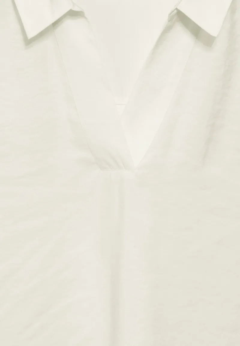 Cecil Blusen*Bluse mit Jersey-Arm vanilla white