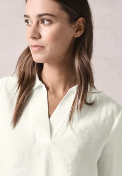 Cecil Blusen*Bluse mit Jersey-Arm vanilla white