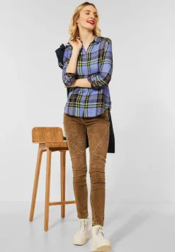 Street One Blusen*Bluse mit Karomuster vivid blue