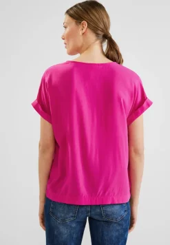 Street One Blusen*Bluse mit Klappenkragen nu pink