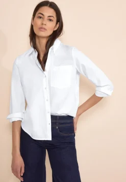 Street One Blusen*Bluse mit Knopfleiste white