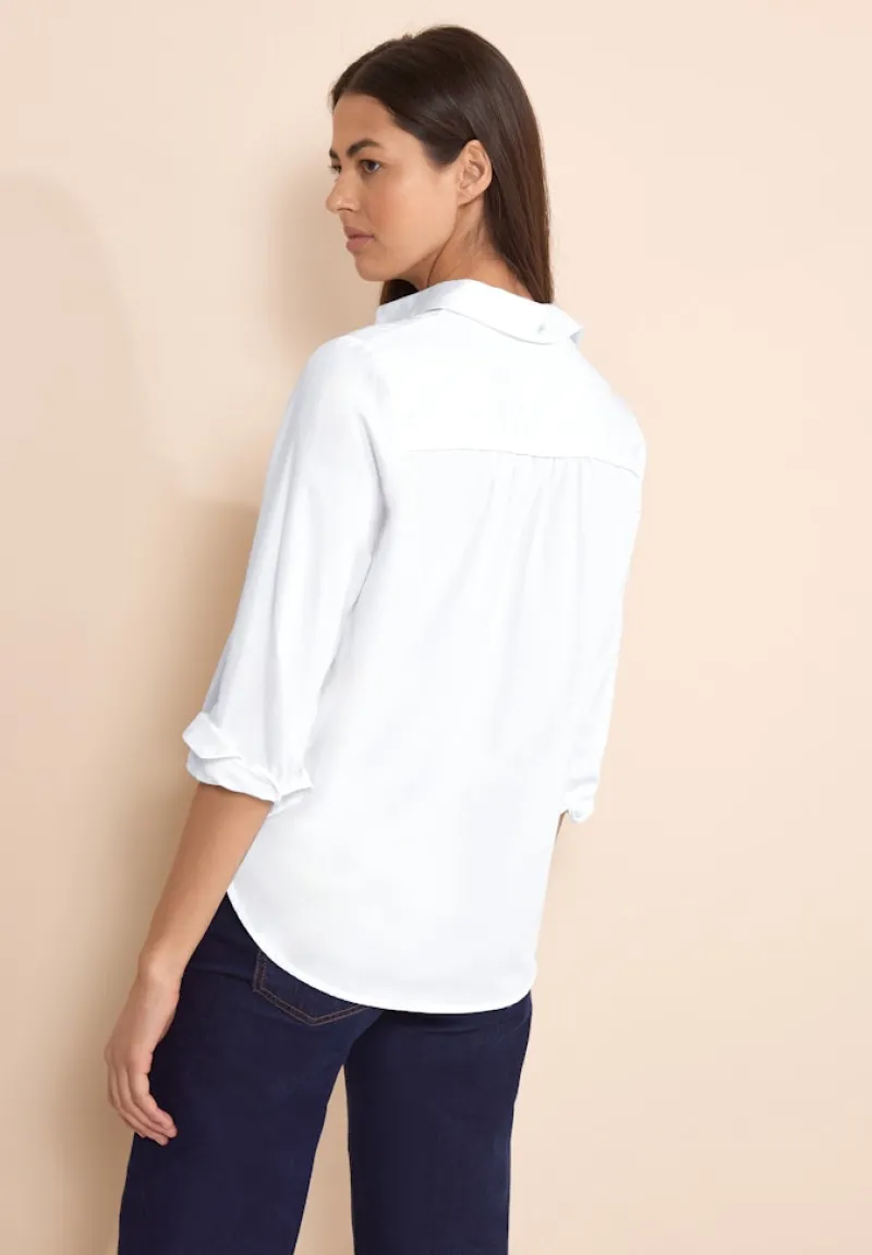 Street One Blusen*Bluse mit Knopfleiste white