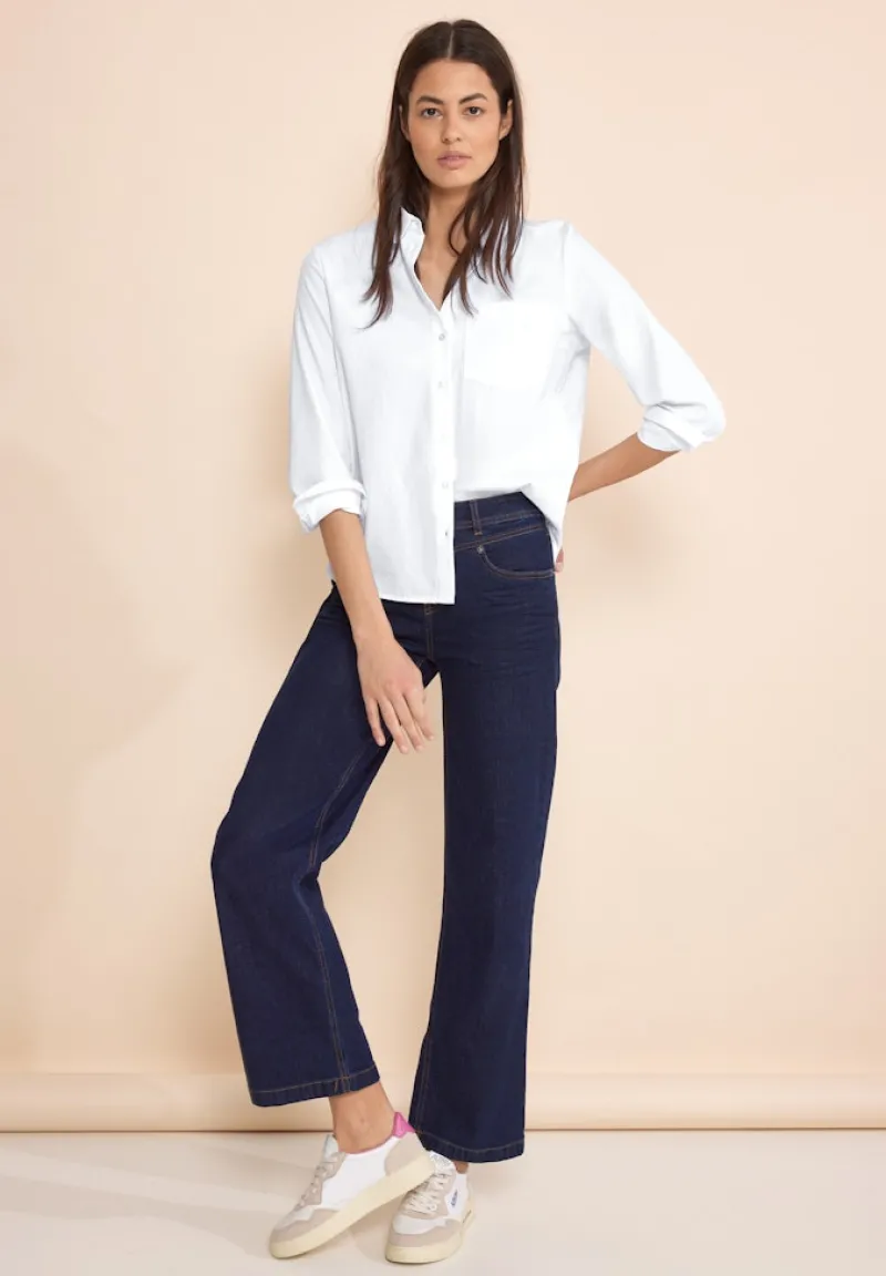 Street One Blusen*Bluse mit Knopfleiste white