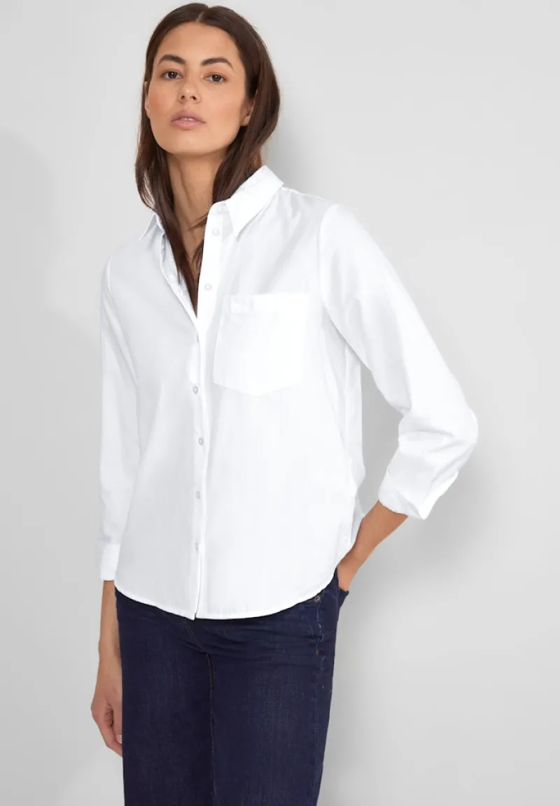 Street One Blusen*Bluse mit Knopfleiste white