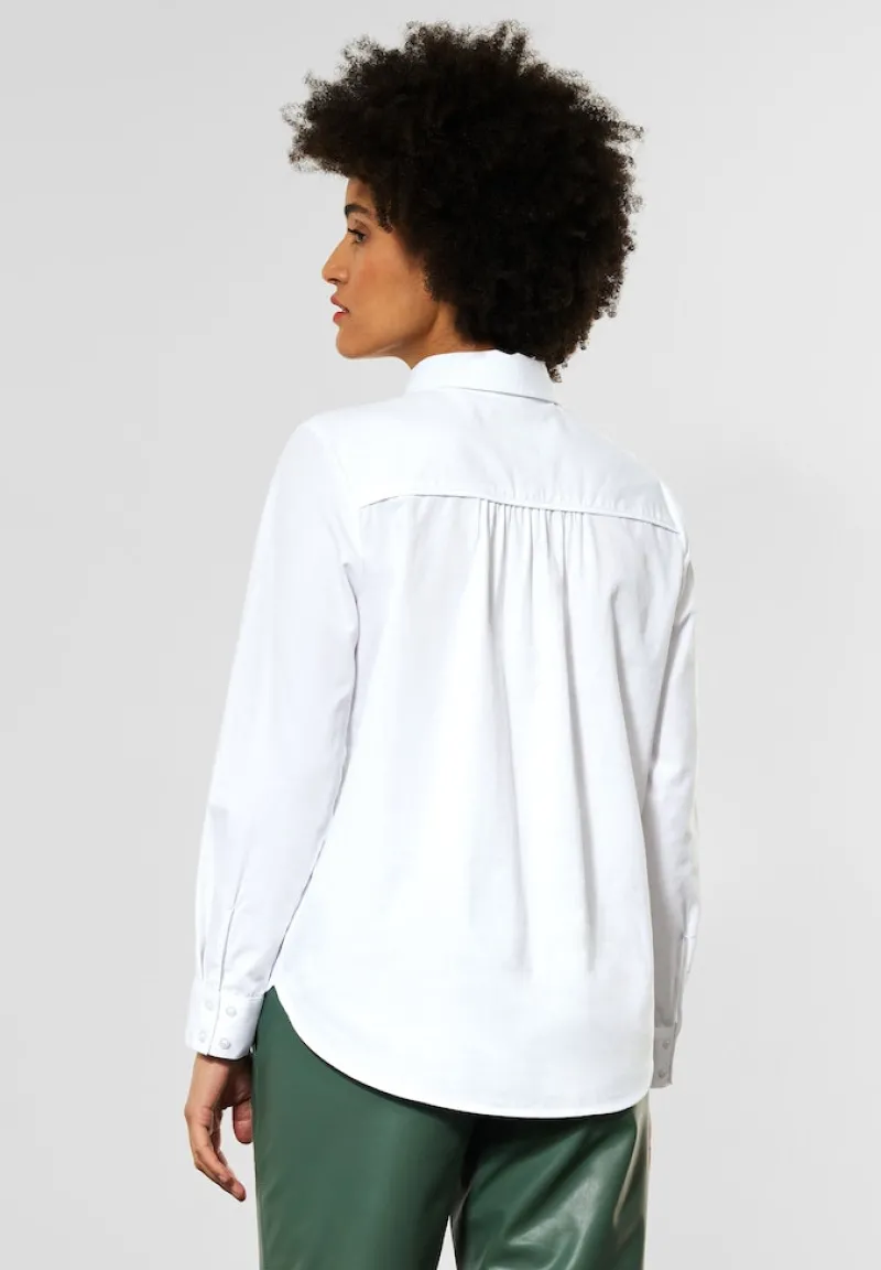 Street One Blusen*Bluse mit Knopfleiste white