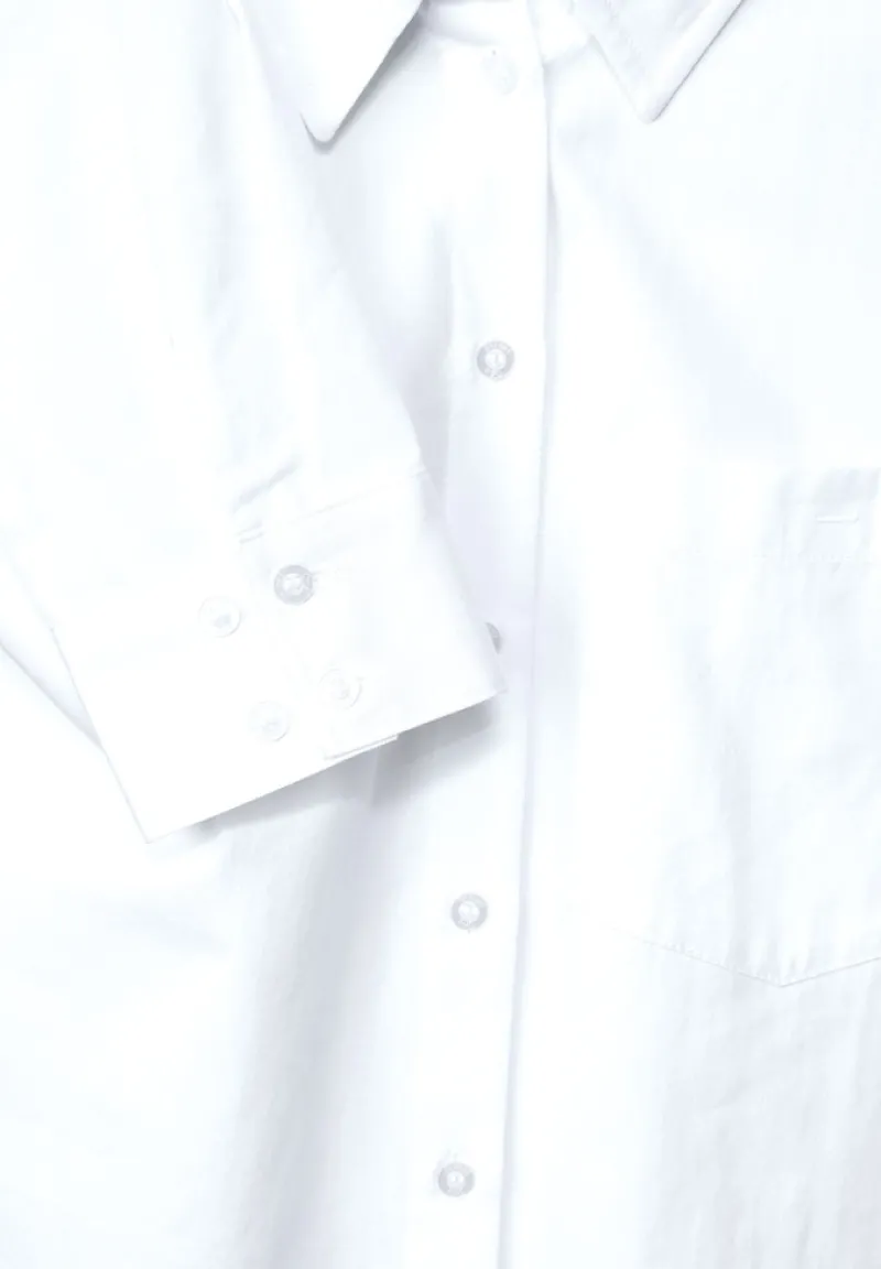 Street One Blusen*Bluse mit Knopfleiste white
