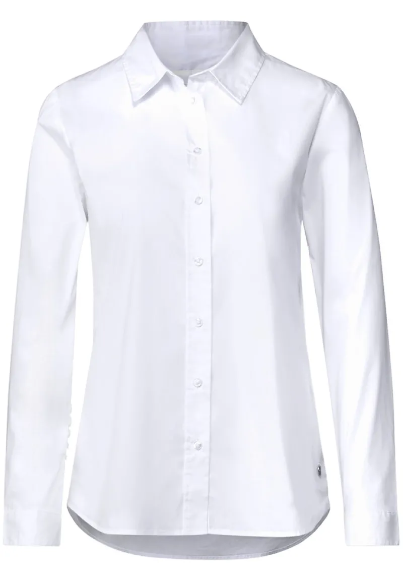 Street One Blusen*Bluse mit Knopfleiste white