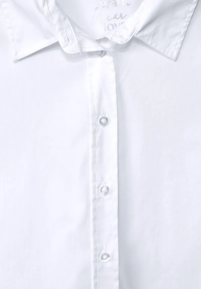 Street One Blusen*Bluse mit Knopfleiste white