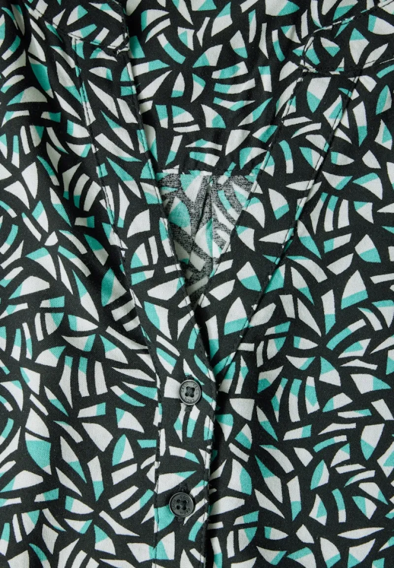 Cecil Blusen*Bluse mit Minimal Print Black
