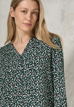 Cecil Blusen*Bluse mit Minimal Print Black