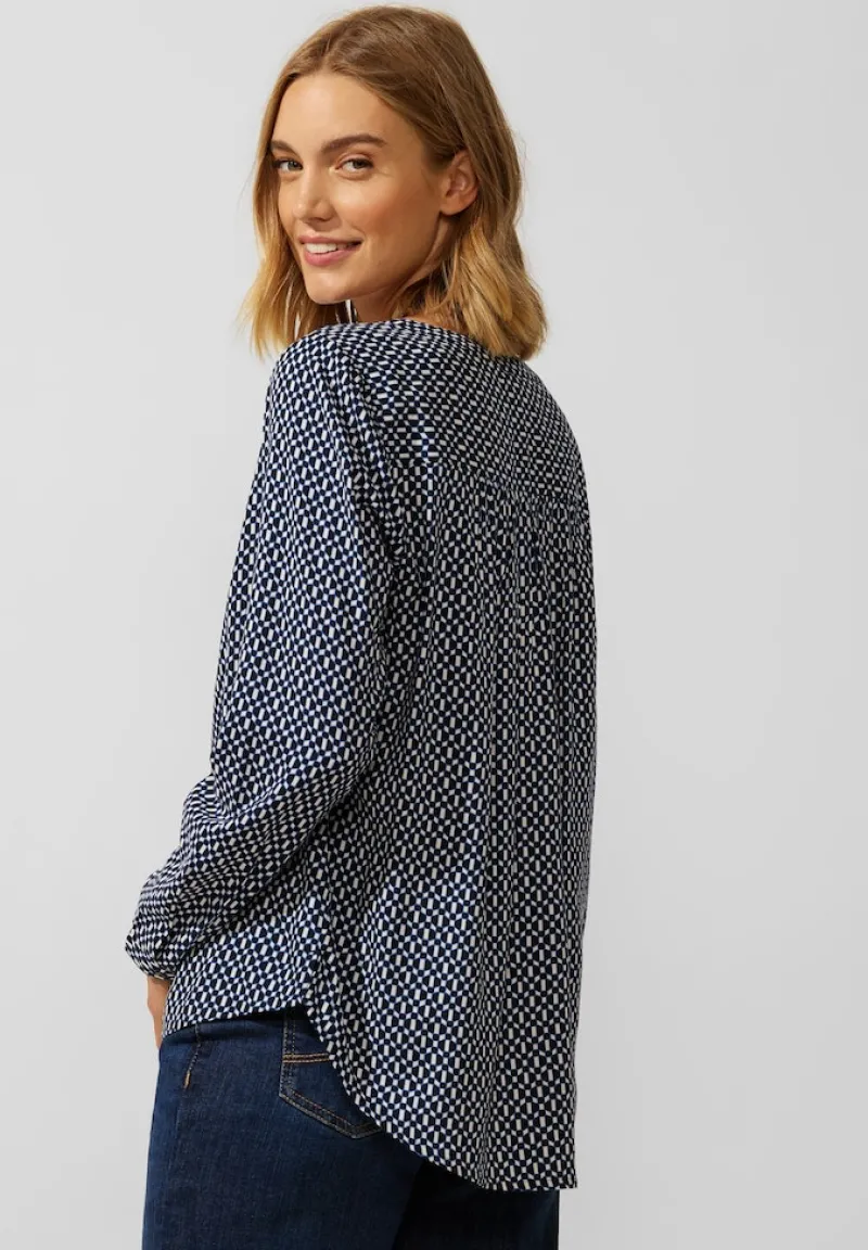 Street One Blusen*Bluse mit Minimalprint deep blue