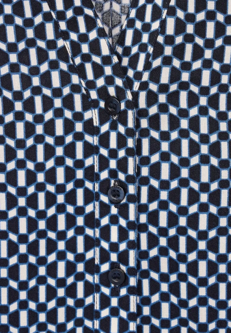 Street One Blusen*Bluse mit Minimalprint deep blue