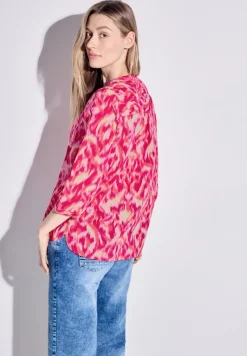 Cecil Blusen*Bluse mit modernem Print pink sorbet