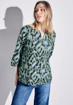Cecil Blusen*Bluse mit modernem Print strong khaki