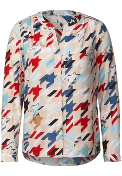 Cecil Blusen*Bluse mit Multicolorprint vanilla white